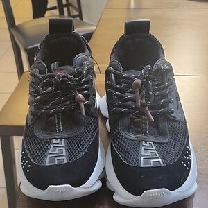 Versace Men Chain Reaction Sneakers Italian Size 45